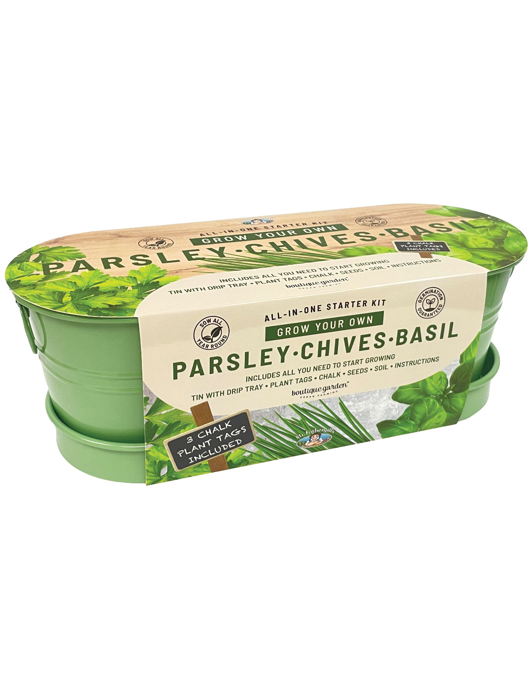 Kitchen Herb Seeds Windowsill Tin Kit