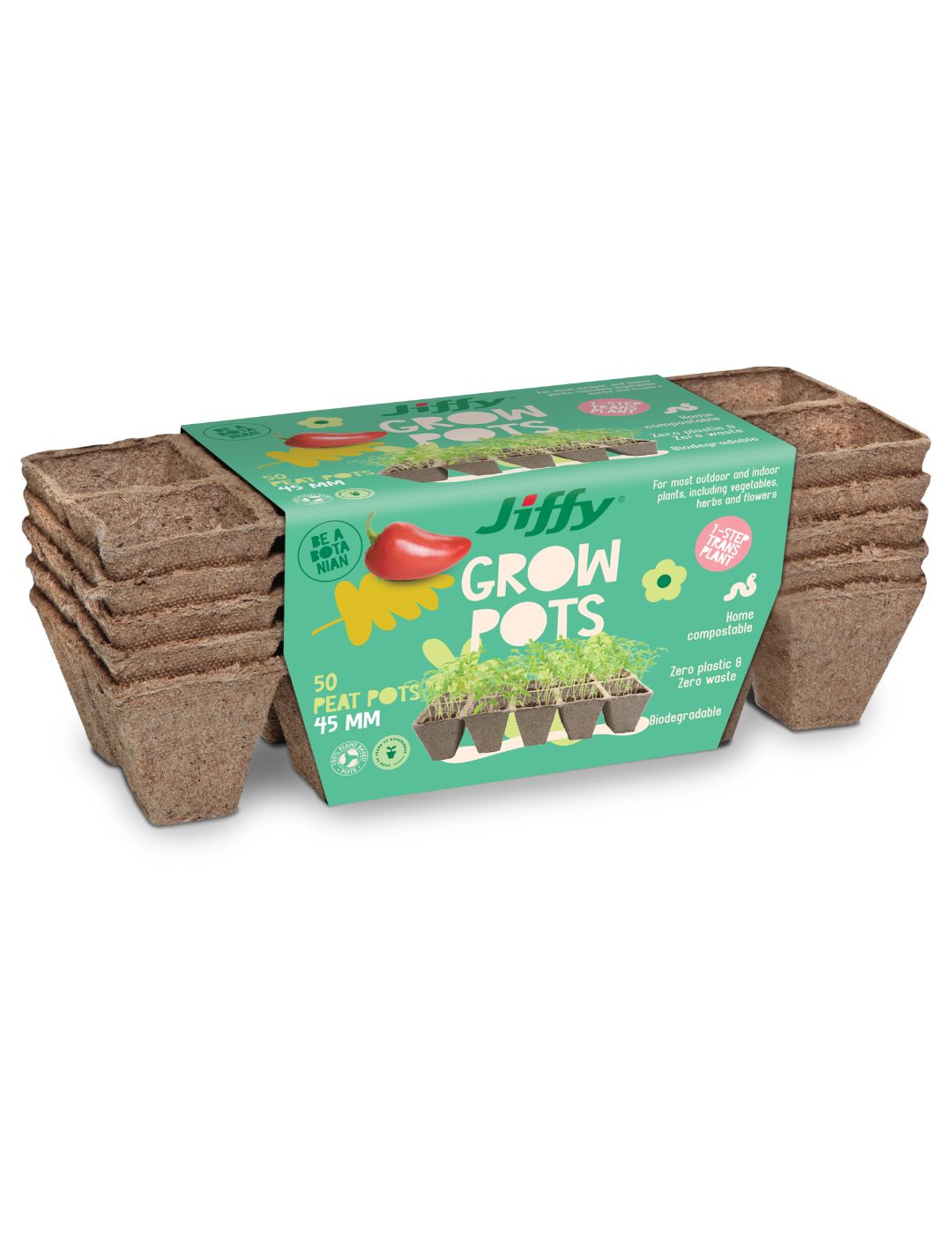 Jiffy 45mm Strips (50 Jiffy Pots)