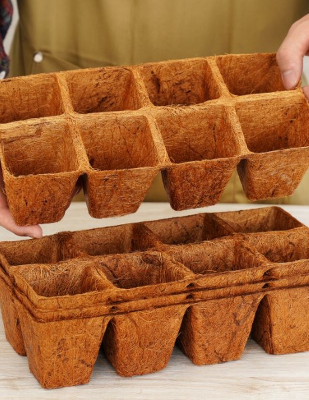 Mr Fothergill's 16 Cell Greenhouse Refill Coco Fibre Pots (32 Pots)