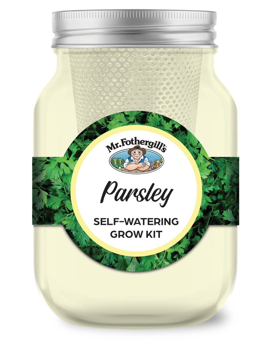 Self Watering Mason Jar Grow Kit- Parsley Italian