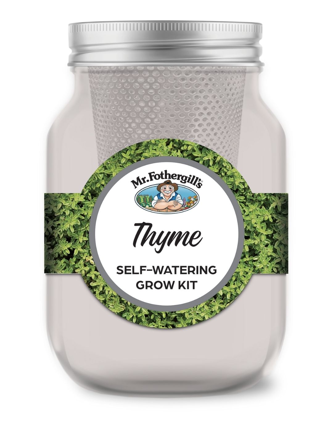 Self Watering Mason Jar Grow Kit - Thyme