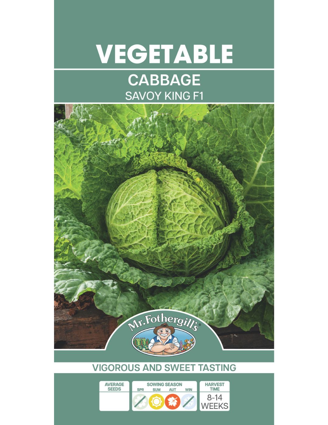 Savoy King F1 Cabbage Seeds