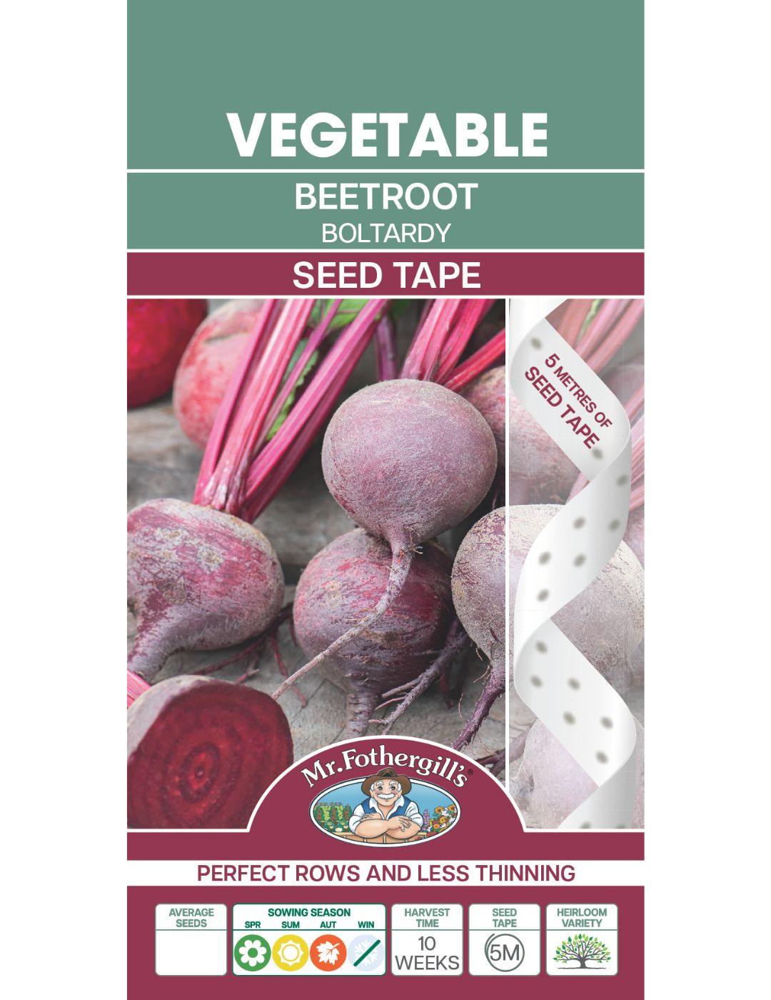 Beetroot Boltardy Seed Tape