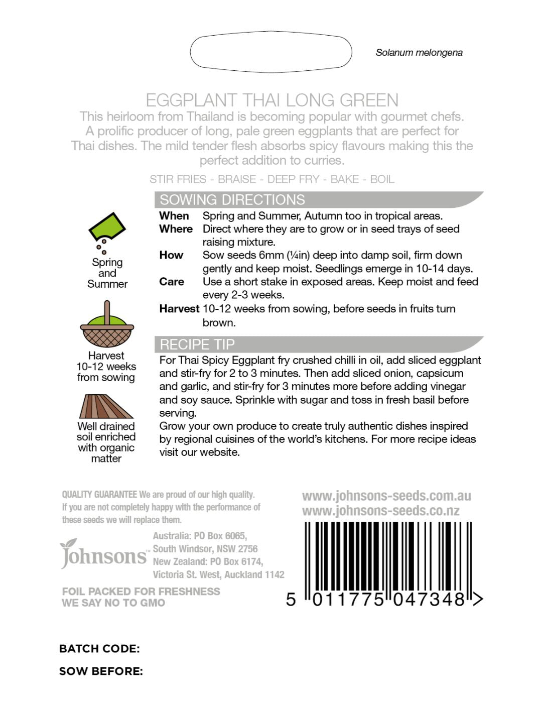 Eggplant Ping Tung Long