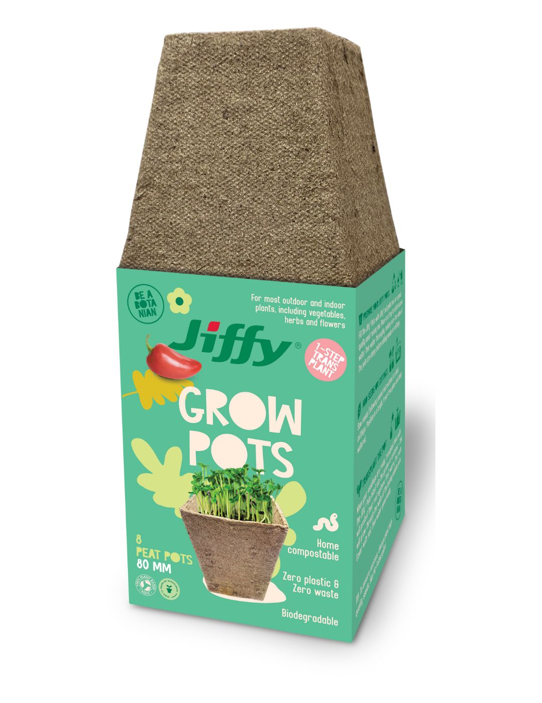 Jiffy 8cm Peat Pots (8 pots)