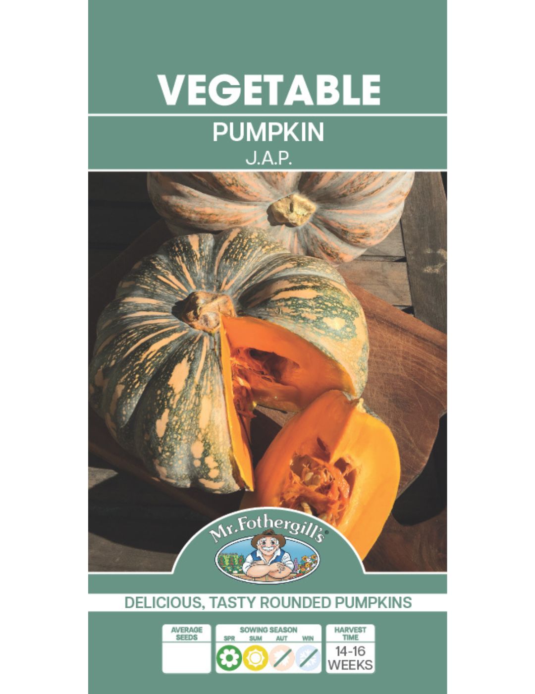 J.A.P or Kent Pumpkin Seeds | Mr Fothergill's Seeds NZ